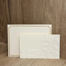 Small Gift Card - (9cm x 5.5cm) 1s - Embossed Flower CM01