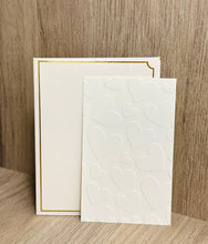 Small Gift Card - (9cm x 5.5cm) 1s - Embossed Heart Motif