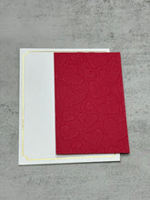 Small Gift Card - (9cm x 5.5cm) 1s - Embossed Heart Motif