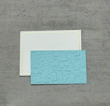 Small Gift Card - (9cm x 5.5cm) 1s - Embossed Mushroom Garden