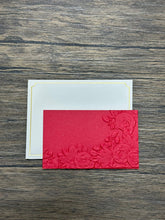 Small Gift Card - (9cm x 5.5cm) 1s - Embossed Rose Garden