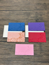 Small Gift Card - (9cm x 5.5cm) 1s - Embossed Rose Garden