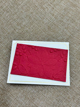 Small Gift Card - (9cm x 5.5cm) 1s - Embossed Poinsettia