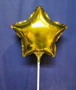 10" Star Foil Balloon on a Stick (FL10-ST-SK01)