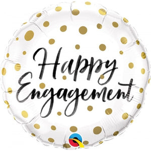 18" round Happy Engagement (QT310)