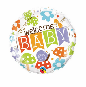 18" round Garden Welcome Baby (QT964)