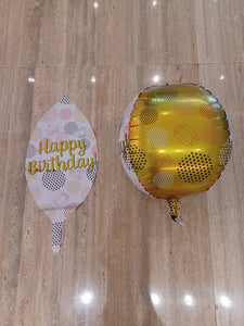 22" Round Foil Balloon - Happy Birthday (22RD-HB02)