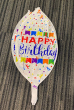 22" Round Balloon - Happy Birthday Colourful