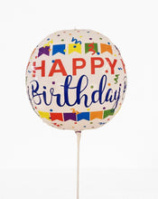 22" Round Balloon - Happy Birthday Colourful (HB01)