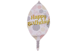 22" Round Foil Balloon - Happy Birthday (22RD-HB02)