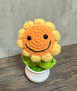 (AFCC-PT-SU) Crochet: Sunflower in mini pot