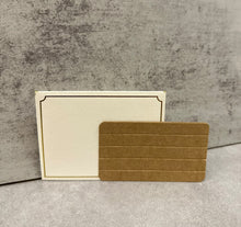 Small Gift Card - (9cm x 5.5cm) 1s - Embossed Wood Tiles