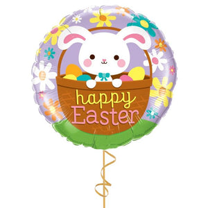 18" Round Foil Balloon - Easter Bunny (PK)