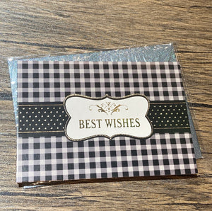 Small Gift Card - Thank You/Best Wishes (12cm x 8.8cm) 1s