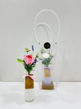 Mini Bottle with Crochet Flowers (Single Crochet-C1)