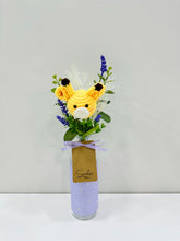Mini Bottle with Crochet Flowers (Single Crochet-C2)