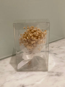 Mini Bouquet in box - Preserved Baby Breath