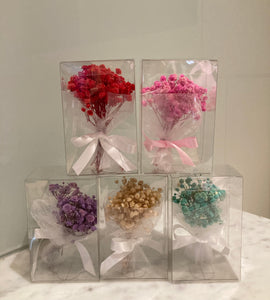 Mini Bouquet in box - Preserved Baby Breath