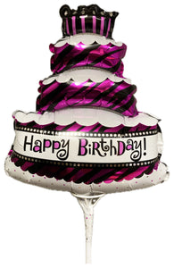 Mini Happy Birthday (Cake - Pink Leopard)