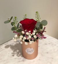 (RDBB-FF-P) Round Bloom Box - Fresh Flower