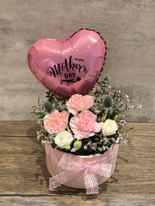 (RDBB-FF-M-SN) Round Bloom Box - Fresh Flower - Special Occasion (Preorder)