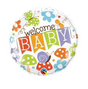 18" round Garden Welcome Baby (QT)