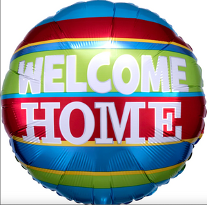 18" Round Foil Balloon - Welcome Home Colourful (PK)
