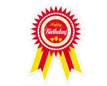 Stickers - Happy Birthday Badge (SKHB01) 1s