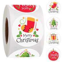 Stickers (Christmas - Round Shape) 25mm