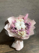 Mini Bouquet - Dried Cotton Flower with Preserved Hydrangea & fillers