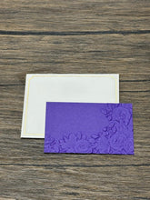 Small Gift Card - (9cm x 5.5cm) 1s - Embossed Rose Garden