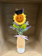 Mini Bottle with Crochet Flowers (Single Crochet-C3)