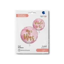 18" round Bride To Be - Miss to Mrs (G78000)