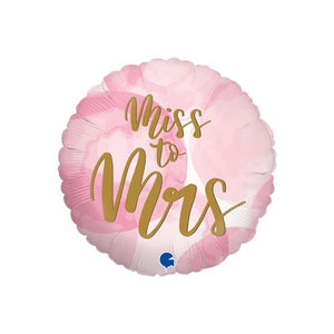 18" round Bride To Be - Miss to Mrs (G78000)