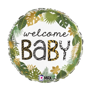 18" round Jungle Welcome Baby (PK) QT224