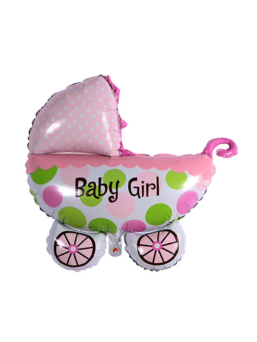 20” Baby boy Pram foil balloon x 1 (Flat pack)