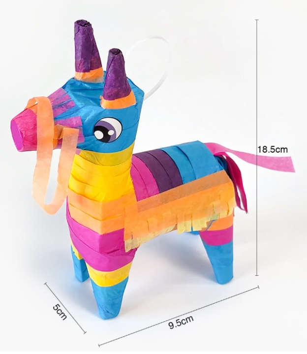 Small Rainbow Alpaca (Piñata)