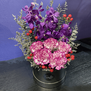 (RDBB-FF-M) Round Bloom Box - Fresh Flower