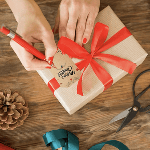 Gift Tag Label Stickers (Merry Christmas Design) 4s