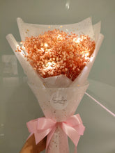 Preserved Baby Breath Bouquet with LED light- Large