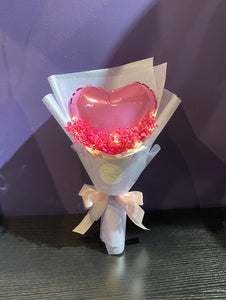 Balloon Bouquet (w LED and Baby Breath)