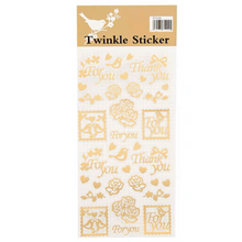 Twinkle Stickers - Gold Foil