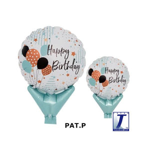 5" Foil Round Happy Birthday Balloons (TX)